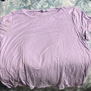 Green Envelope Lilac Short Sleeve Top